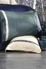 NAZİK HOME ELİTE NEVRESİM TAKIMI MAVİ-BEJ