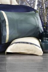 NAZİK HOME ELİTE NEVRESİM TAKIMI MAVİ-BEJ