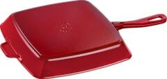 Staub Döküm Amerikan Izgara Tava  Kırmızı 26*26 cm