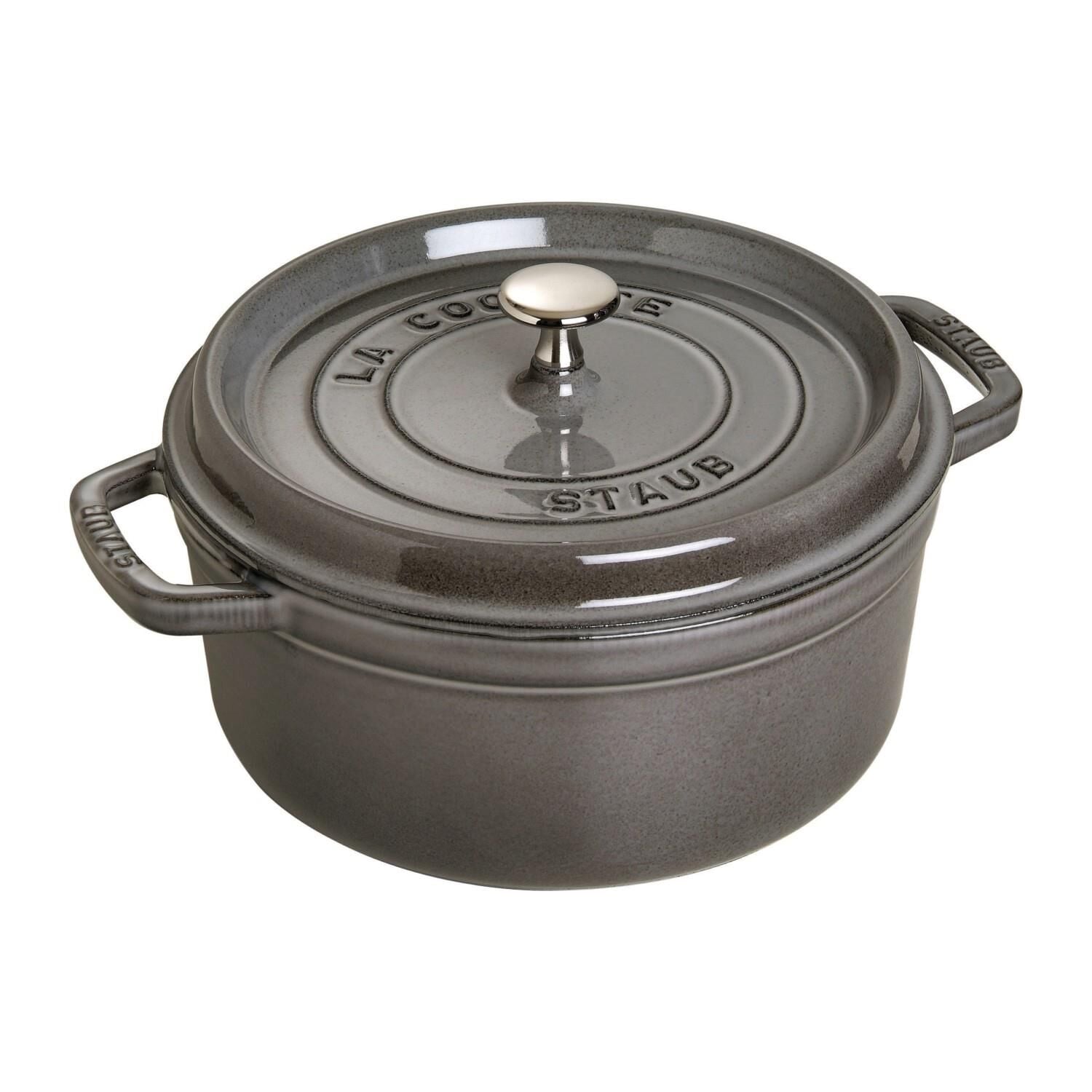 Staub Döküm Tencere Grafit Gri Yuvarlak 24 cm