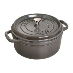 Staub Döküm Tencere Grafit Gri Yuvarlak 24 cm