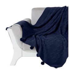 NAZİK HOME BELLA LACİVERT TV BATTANİYESİ