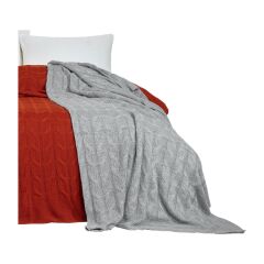 NAZİK HOME SAMİRA GRİ TRİKO BATTANİYE