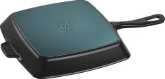Staub Döküm Amerikan  Izgara Tava 26*26 cm Siyah Kare