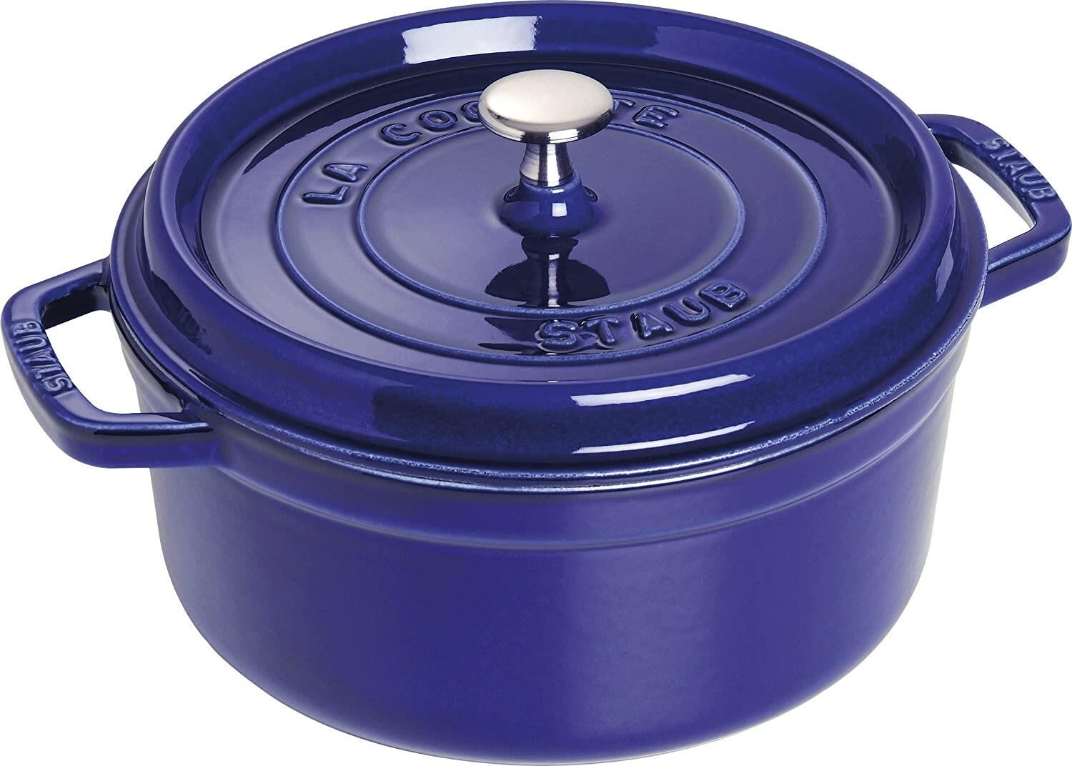 Staub Döküm Tencere Koyu Mavi Yuvarlak 26 cm