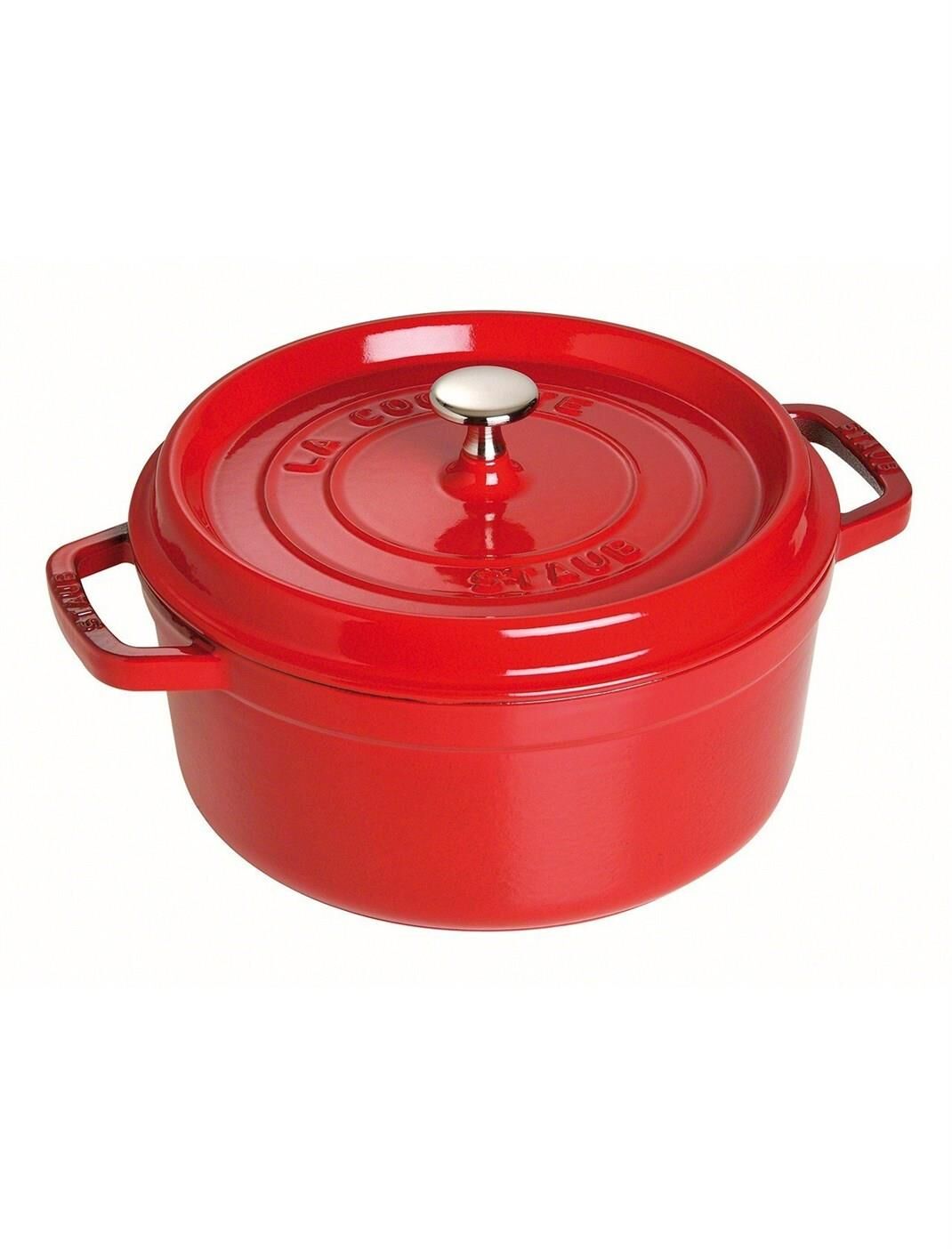 Staub Döküm Tencere Kırmızı Yuvarlak 24 cm