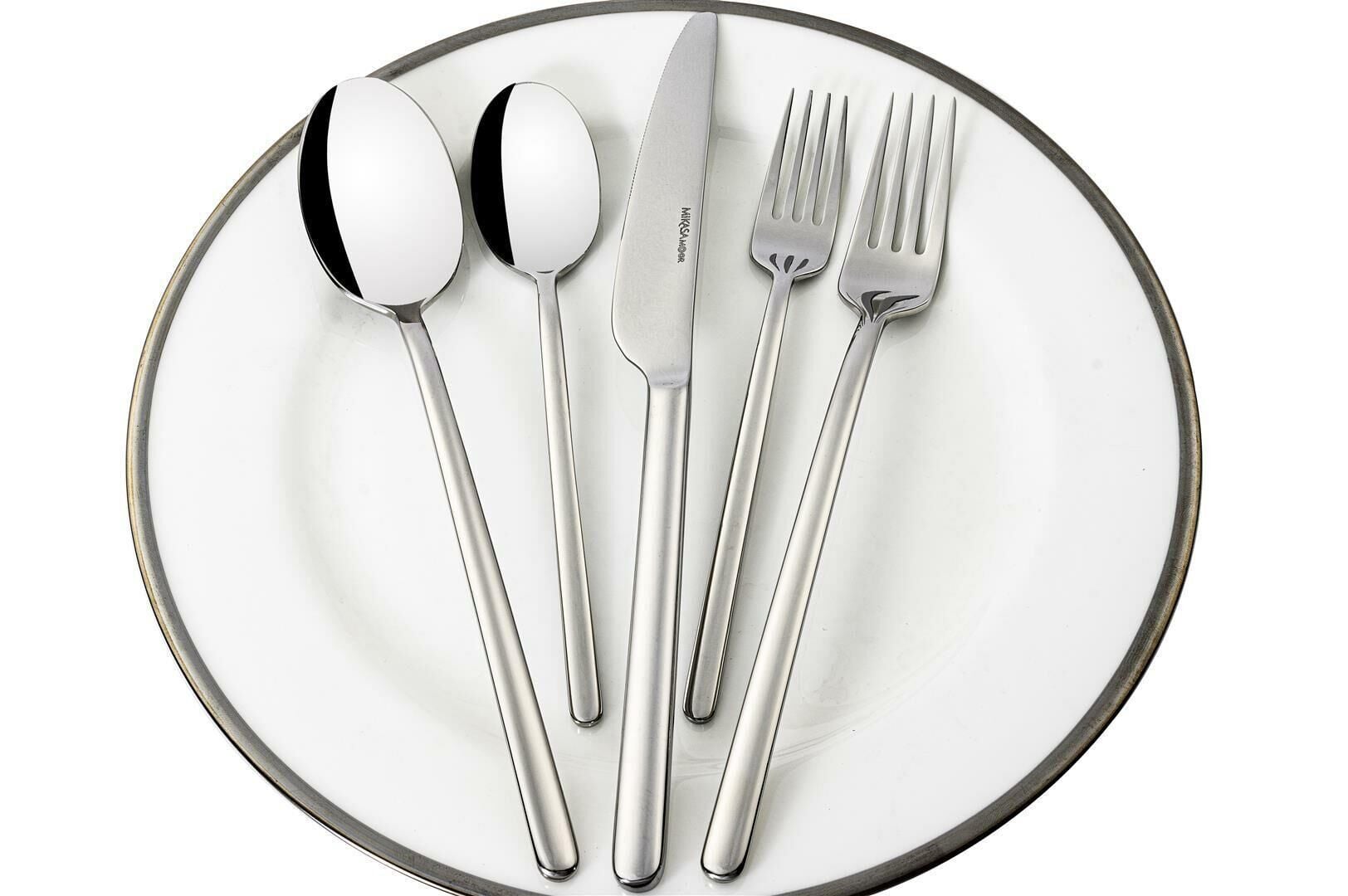Mikasa Moor Dolce Gümüş 30 Parça 6 Kişilik Çatal Kaşık Bıçak Seti