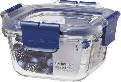 LocknLock Top Class Fırın & Saklama Kabı Kare Kilitli 300 ml Mavi
