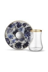 Koleksiyon Dervish Amazon Mavi 6 Kişilik Çay Seti