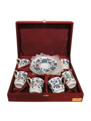 GÜRAL PORSELEN 12 PARÇA TÜRK KAHVESİ TAKIMI