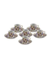 GÜRAL PORSELEN 12 PARÇA TÜRK KAHVESİ TAKIMI