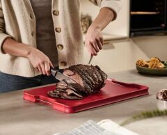 Joseph Joseph Cut&Carve Plus Büyük Kesme Tahtası - Kırmızı