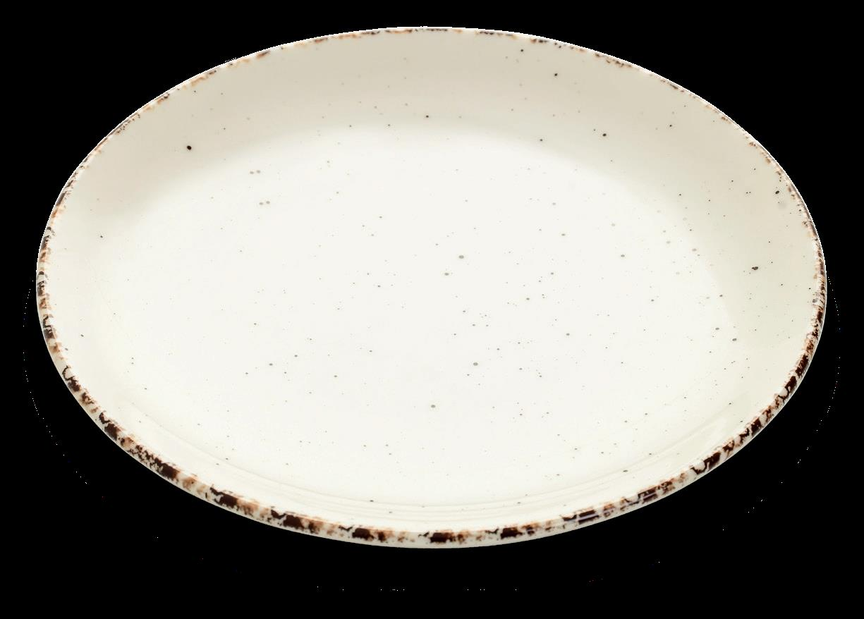 GÜRAL PORSELEN BONE ENT 21 CM DÜZ TABAK KREM