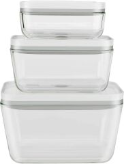Zwilling Fresh & Save Vakumlu Saklama Kabı Seti Cam i S/M/L 3- PARÇA