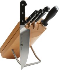 Zwilling Pro Blok Bıçak Seti Kayın Ağacı 6 Parça