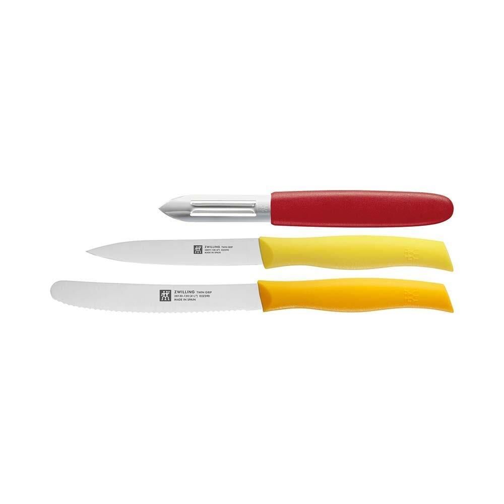 Zwilling Twin Grip 3 Parça Bıçak Seti Soyuculu
