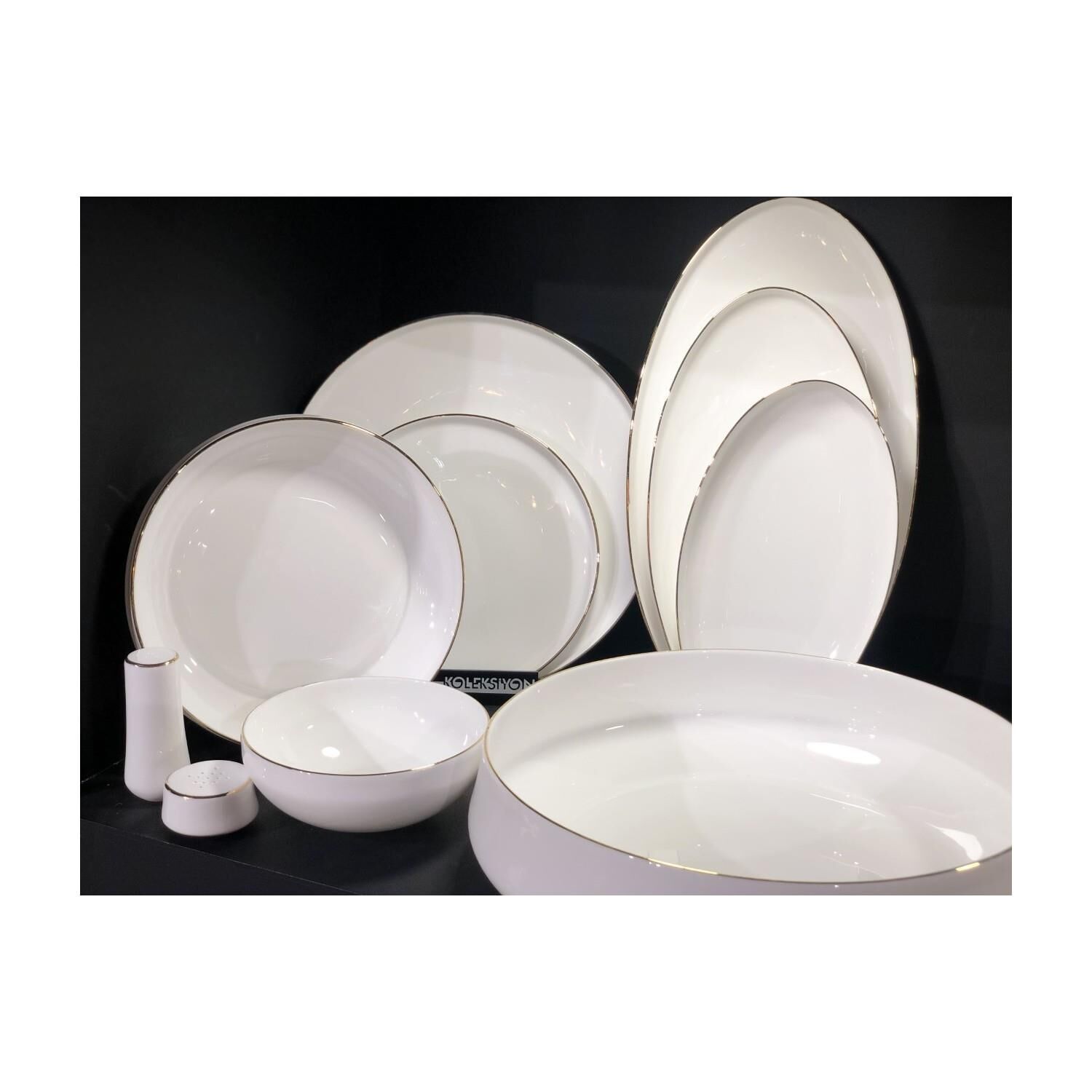 KOLEKSİYON SUFI YEMEK ST 55 PARCA PARLAK ALTIN