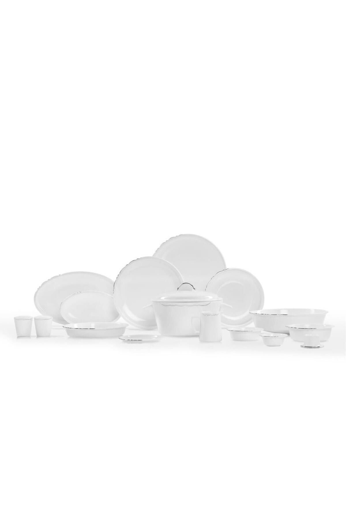 Koleksiyon Eser-i İstanbul Yemek Takımı 120 Parça Platin