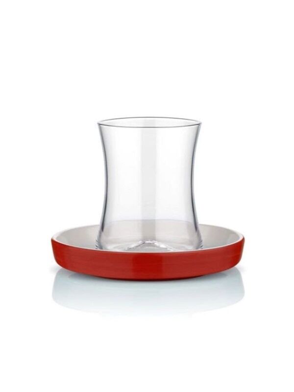 KOLEKSİYON TİRYAKİ KIRMIZI 12 PRC ÇAY SETİ