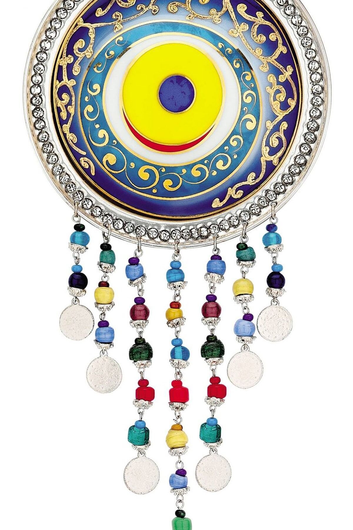 KÜTAHYA PORSELEN 10 CM BONCUKLU NAZAR TABAĞI