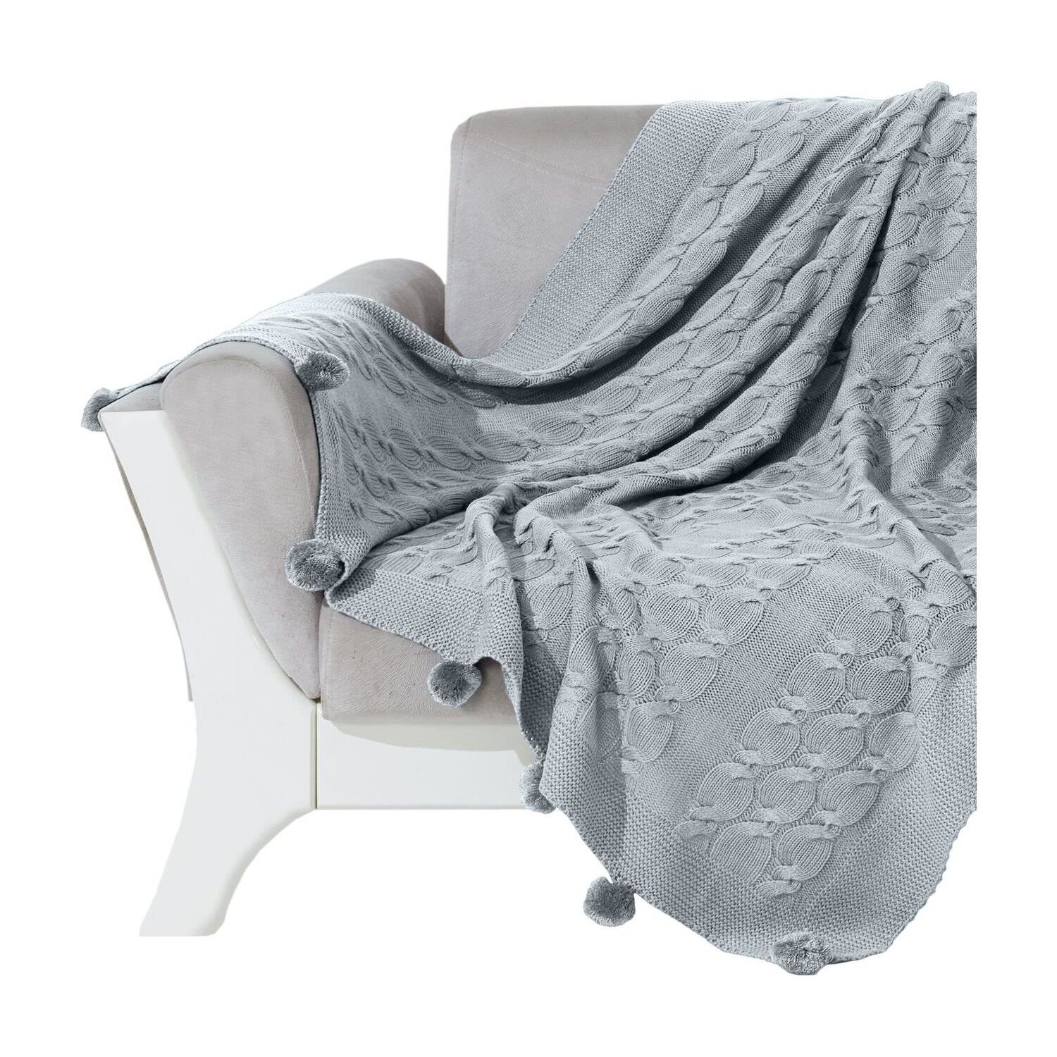 NAZİK HOME BELLA GRİ TV BATTANİYESİ