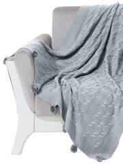 NAZİK HOME BELLA GRİ TV BATTANİYESİ