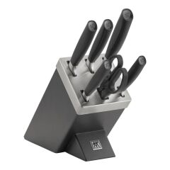 Zwilling All Star Kendinden Bilemeli Blok Bıçak Seti 7 Parça Siyah