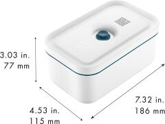 Zwilling Fresh & Save Vakumlu yemek kabı M Beyaz Modern
