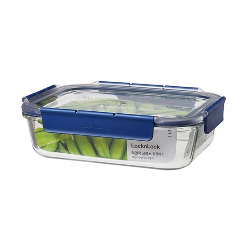 LocknLock Top Class Fırın & Saklama Kabı Dörtgen Kilitli 1.6 lt Mavi