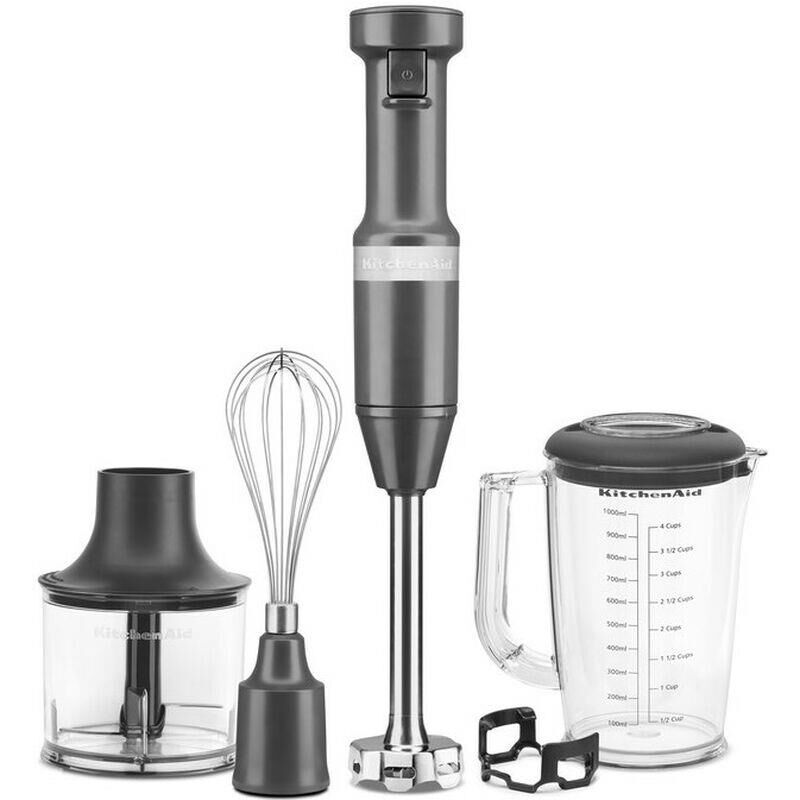 Kitchenaid Aksesuarlı El Blenderı Seti Charcoal Grey 5KHBV83EDG