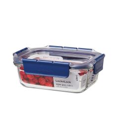 LocknLock Top Class Fırın & Saklama Kabı Dörtgen Kilitli 630 ml Mavi