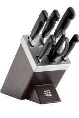 Zwilling  Four Star Blok Bıçak Seti Kendinden Bilemeli Özel Formül Çelik 7 Parça