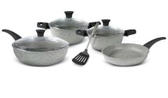 Flonal Dura İndüksiyonlu Tencere Tava Seti 8 Parça