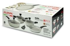 Flonal Dura İndüksiyonlu Tencere Tava Seti 8 Parça