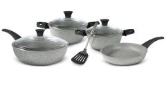 Flonal Dura İndüksiyonlu Tencere Tava Seti 8 Parça