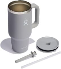 Hydro Flask Pipetli Termos Bardak 950 ml Açık Gri