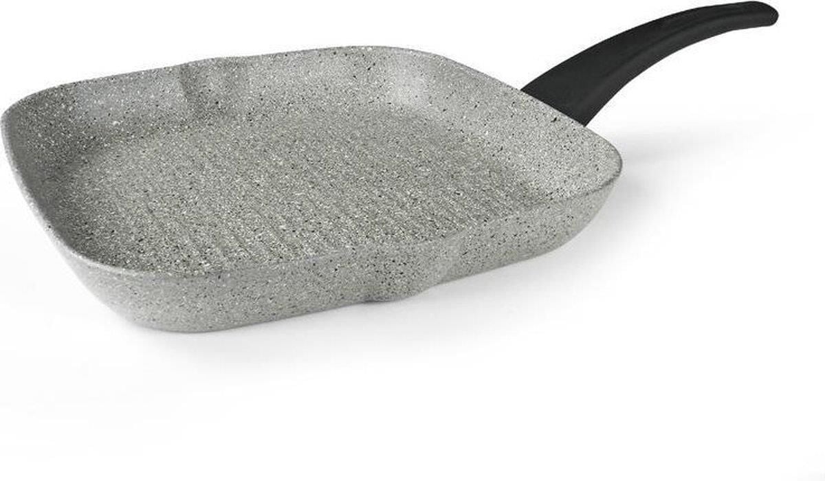 Flonal Dura İndüksiyonlu Izgara Tavası Kare 28*28 cm