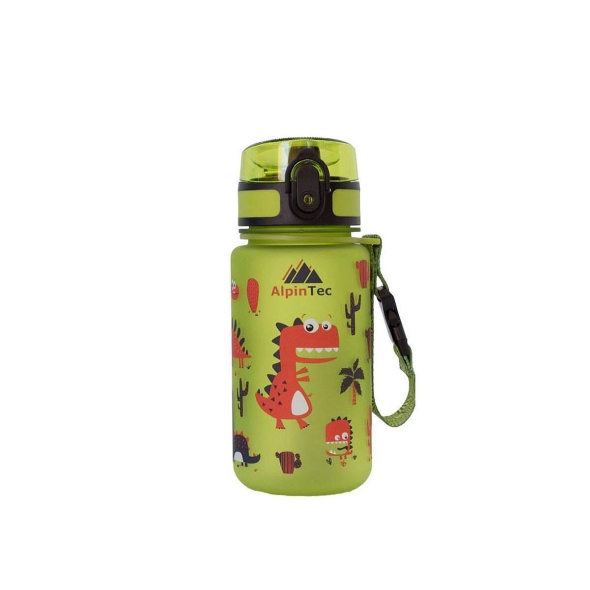 AlpinTec Dinazor Yeşil Tritan Çocuk Suluk Matara 350 ml