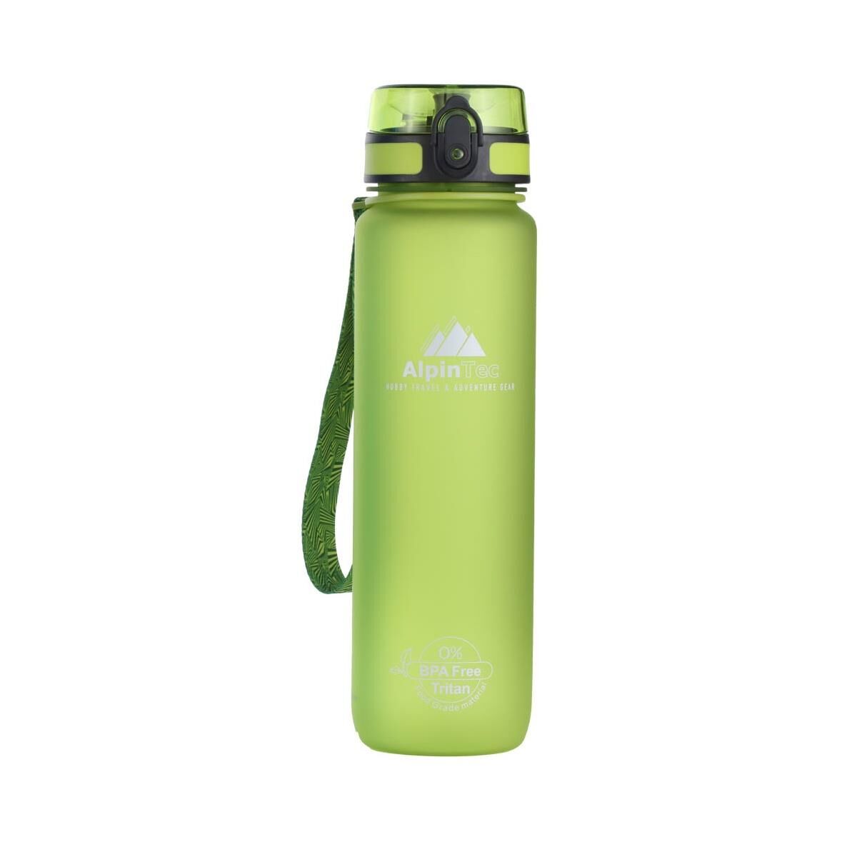 AlpinTec Yeşil 28 cm 1000 ML Tritan Su Matarası