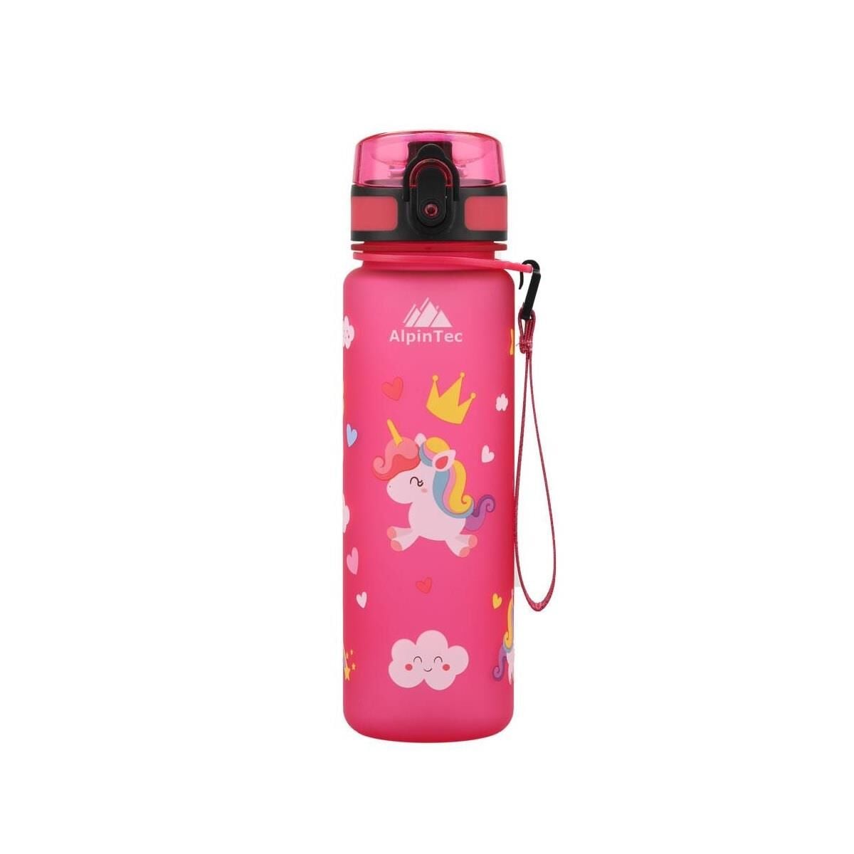 AlpinTec Unicorn Pembe Tritan Çocuk Suluk Matara 500 ml