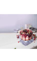 Kaiser La Forme Kelepçeli 2 Tabanlı Borulu Kek Kalıbı 28CM