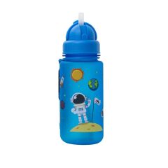 AlpinTec Astronot Mavi Tritan Çocuk Pipetli Su Matara 400 ml