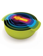 Joseph Joseph Nest™ 9 Plus Karıştırma Kase Seti - Çok Renkli