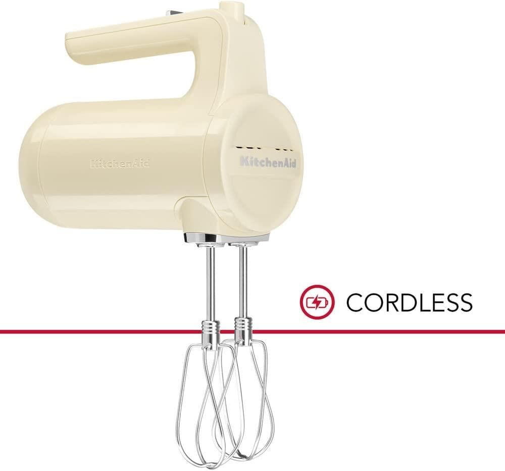 Kitchenaid Cordless Şarjlı El Mikseri 7 Hız Almond Cream 5KHMB732EAC