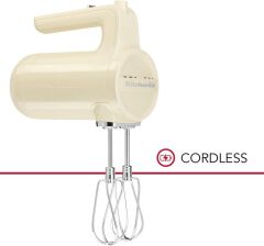 Kitchenaid Cordless Şarjlı El Mikseri 7 Hız Almond Cream 5KHMB732EAC