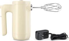 Kitchenaid Cordless Şarjlı El Mikseri 7 Hız Almond Cream 5KHMB732EAC