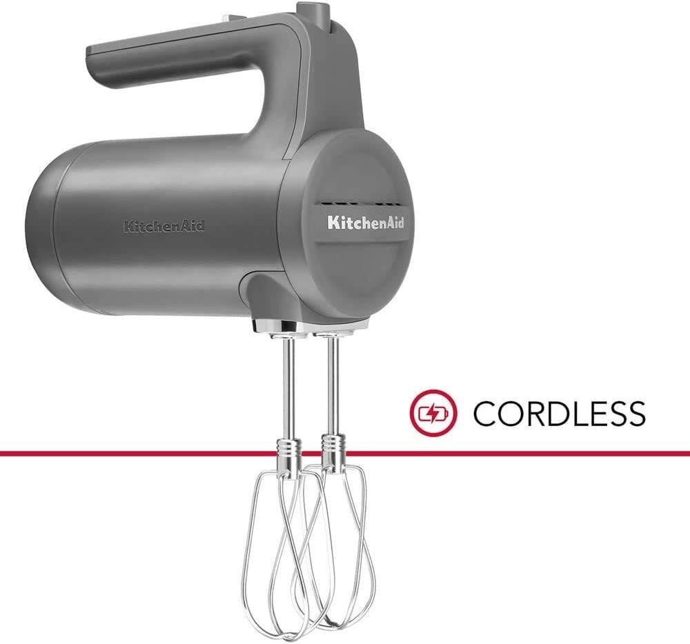 Kitchenaid Cordless Şarjlı El Mikseri 7 Hız Charcoal Grey 5KHMB732EDG