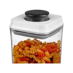 Leggno Pratico Basmalı Kare Erzak Saklama Kabı 1,25 lt