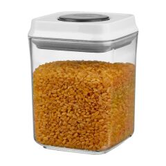 Leggno Pratico Basmalı Kare Erzak Saklama Kabı 0,90 lt