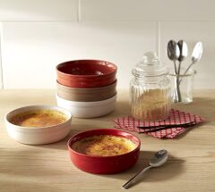 Emile Henry Fırın Kabı Yuvarlak Creme Brulee Mavi/Blue